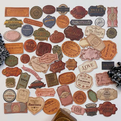 Velvet Letterhead Sticker 60PCS