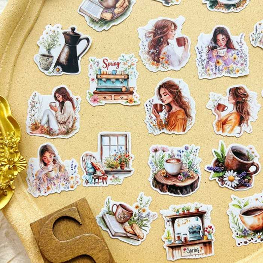 Latte Lily Sticker 20PCS