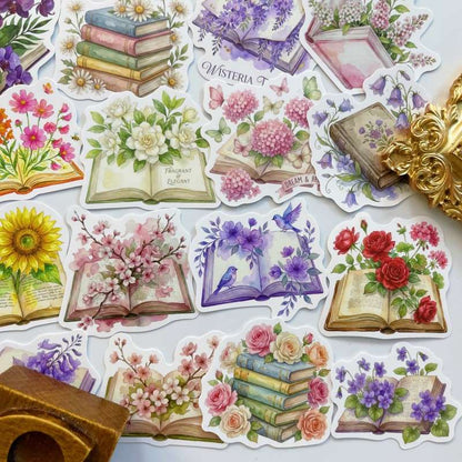Flower Folio Sticker 56PCS