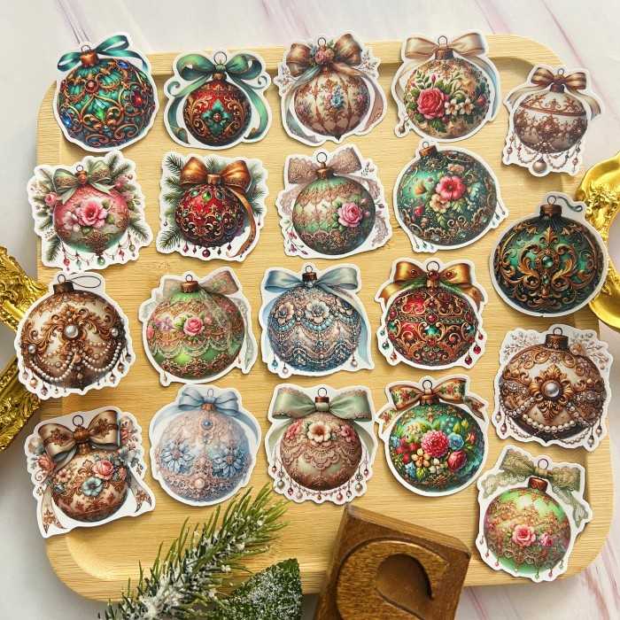 Christmas Ornaments Sticker 20PCS