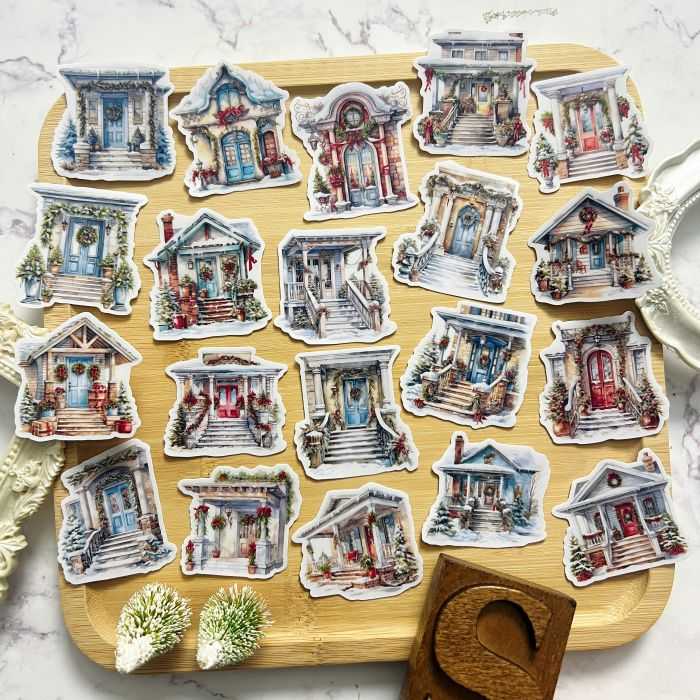 Winter Doorway Sticker 20PCS