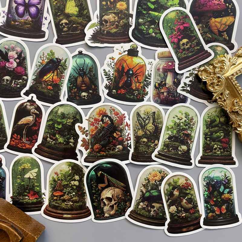 Bug Jar Sticker 56PCS