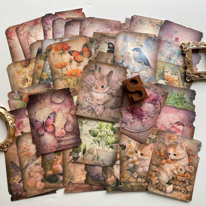 Forgotten Valley Collage Paper 60PCS