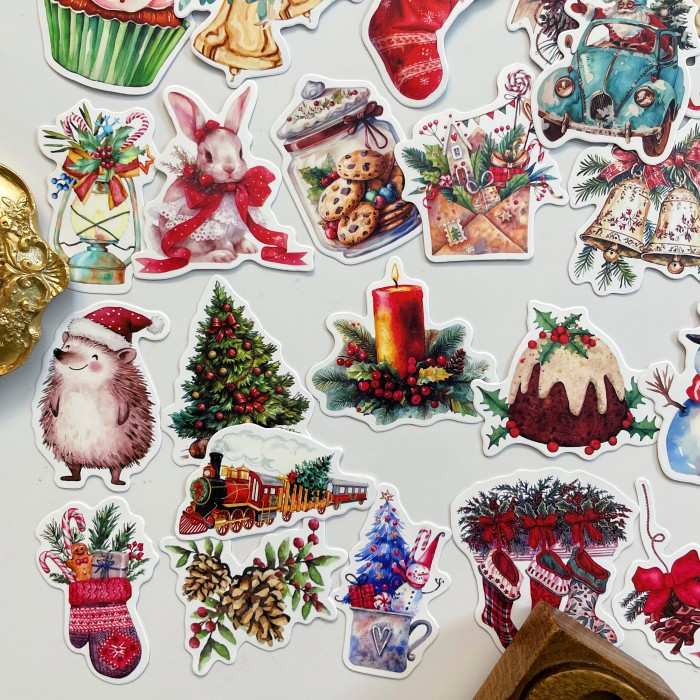Watercolor Noel Sticker 50PCS
