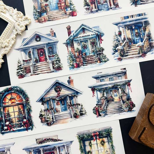 Winter Cottage Sticker 4Sheets | ML