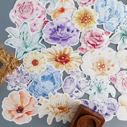 Lunar Petal Vellum Stickers 60PCS