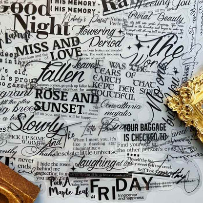 Words Sticker 100PCS