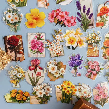 Rural Bloom Sticker 62PCS