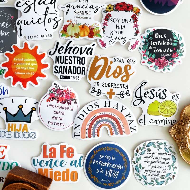 Spanish Grace Decals Sticker 50PCS
