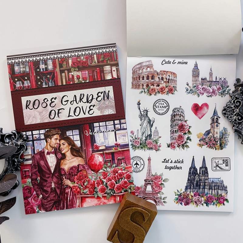 Rose Garden Of Love Sticker Book 20Sheets