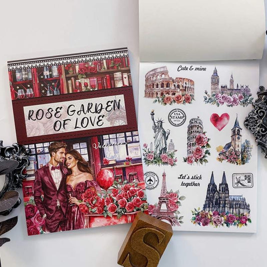 Rose Garden Of Love Sticker Book 20Sheets