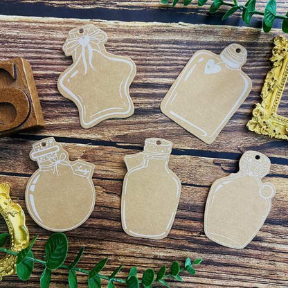 Wishing Bottle Kraft Paper Tags 50PCS