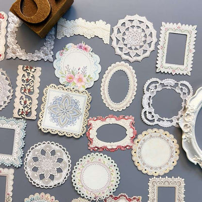 Lace Pattern Sticker 40PCS