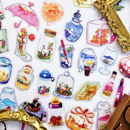 Bottle World Sticker 50PCS