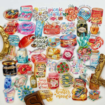 Mediterranean Pantry Sticker 50PCS