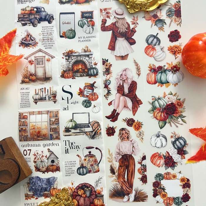 Autumn Pumpkin Days Tape Set | WUBAO