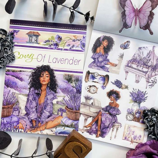 Song Of Lavender Sticker Book 20Sheets