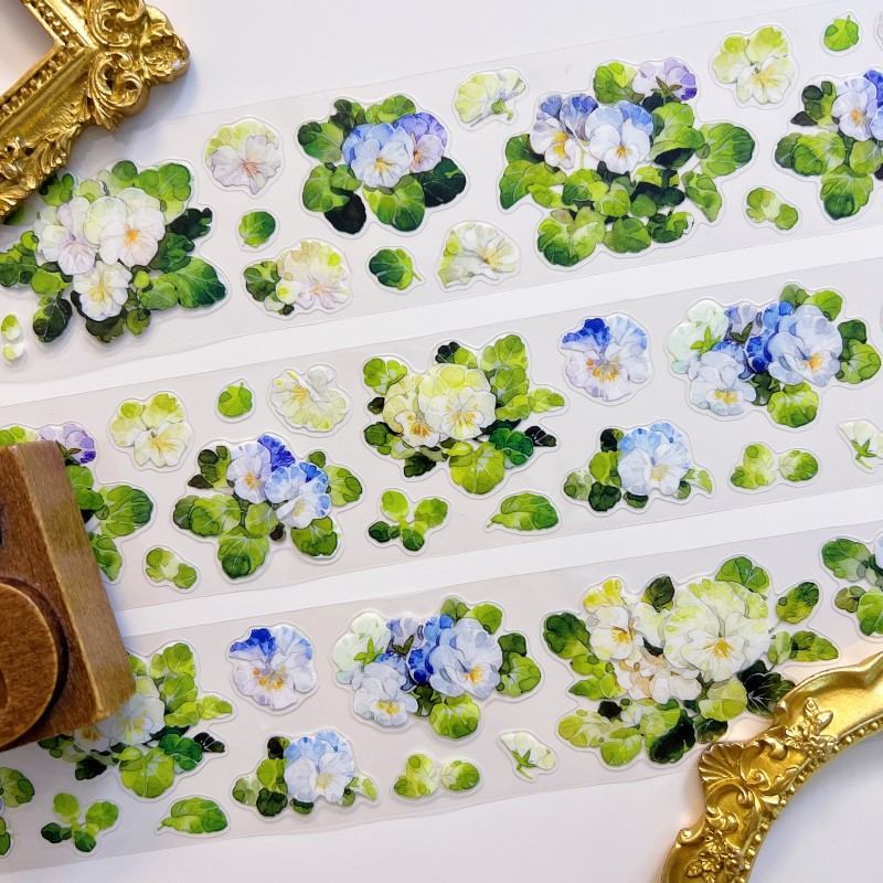 Tiny Pansy PET Tape | Zi Yuan Su