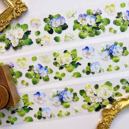 Tiny Pansy PET Tape | Zi Yuan Su