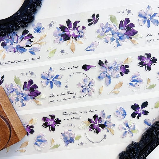 Indigo Petals PET Tape | Xiao Bai Jia
