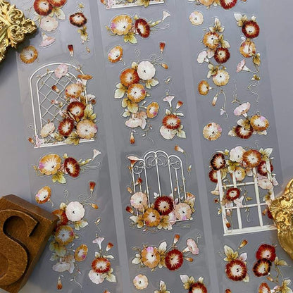 Golden Morning Glory PET Tape | Yier