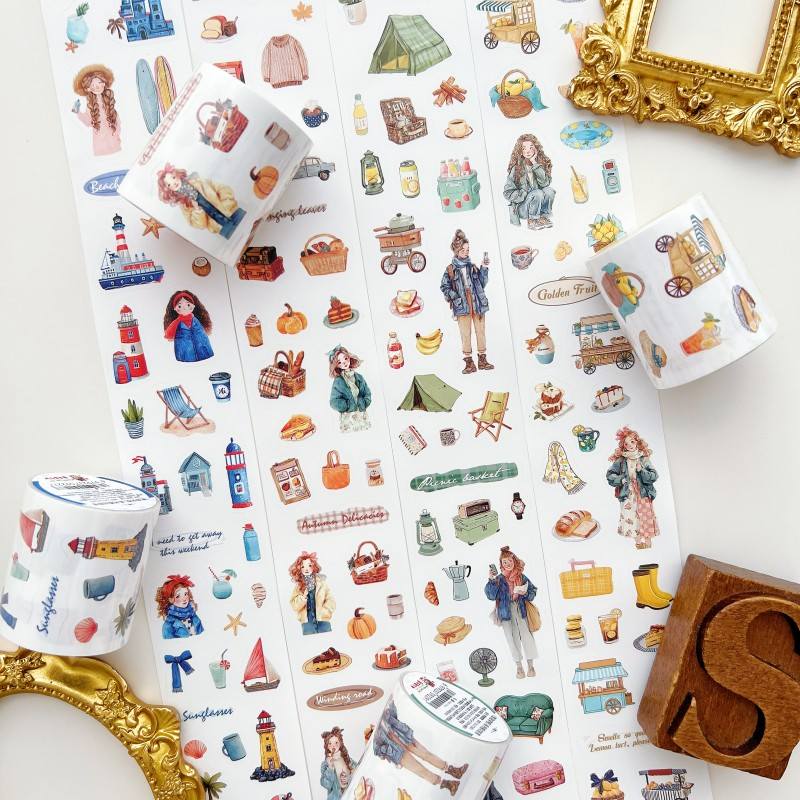 Journeying Through Kraft Paper Sticker Roll