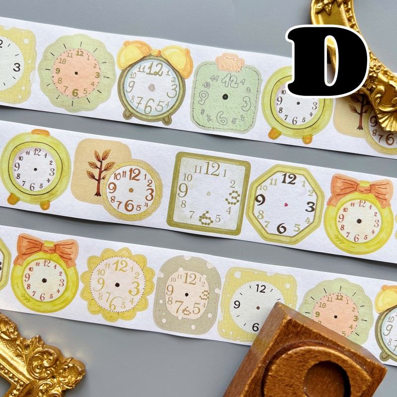 Second By Second Kraft Paper Sticker Roll