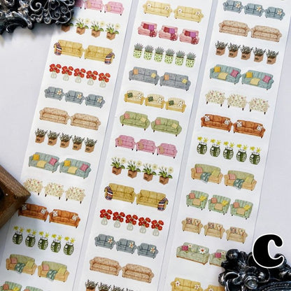 Cat House Times Kraft Paper Sticker Roll