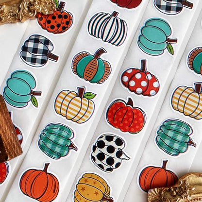 Fall Pumpkin Sealing Sticker Roll