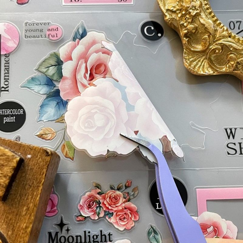 Pink Rose Garden PET Tape Roll | Dong Xi