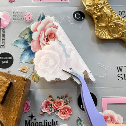 Pink Rose Garden PET Tape Roll | Dong Xi