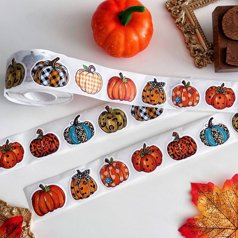 Pumpkin Doodles Sealing Sticker Roll