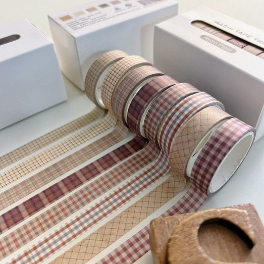 Vintage Plaid Washi Tape Set | Dian Dian
