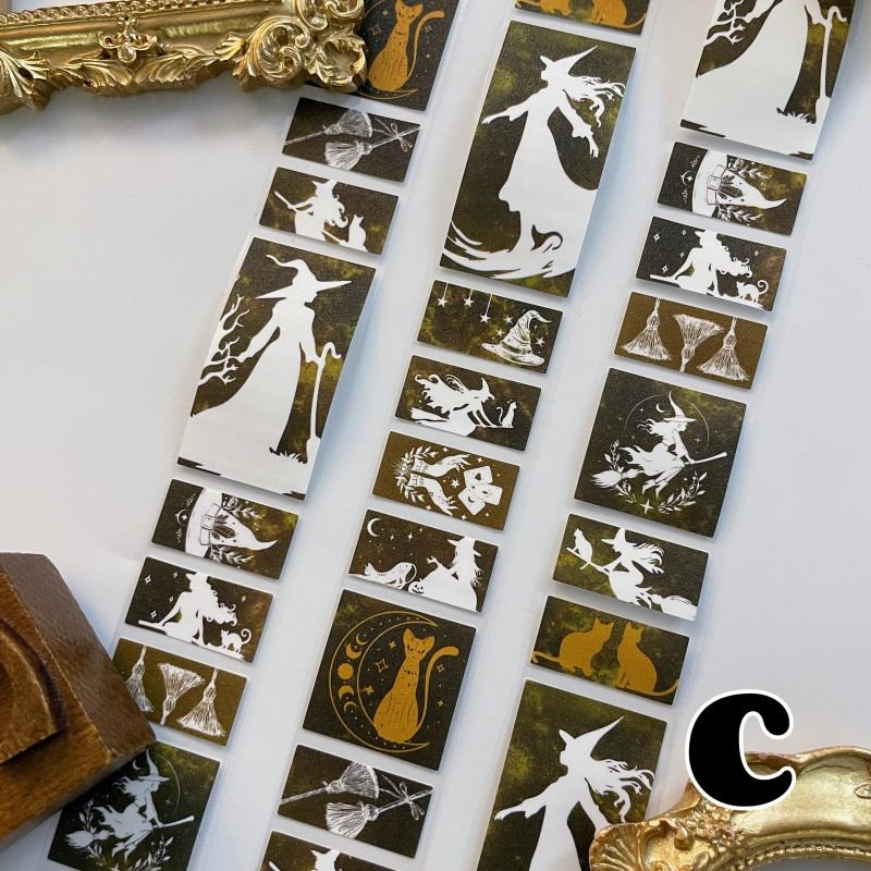 Night Dawn Kraft Paper Sticker Roll