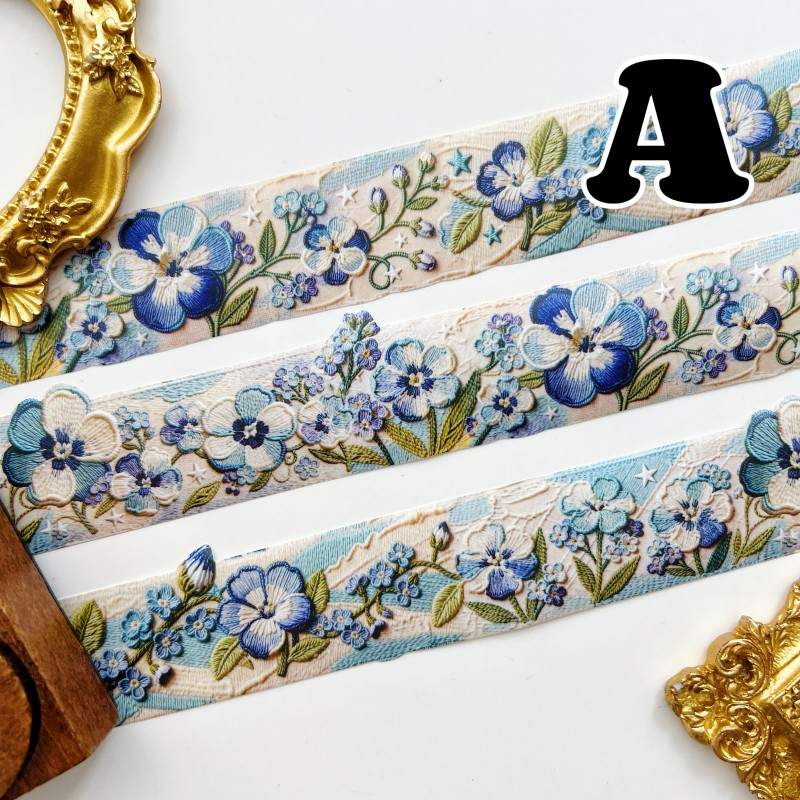 Floral Embroidery Washi Tape Roll