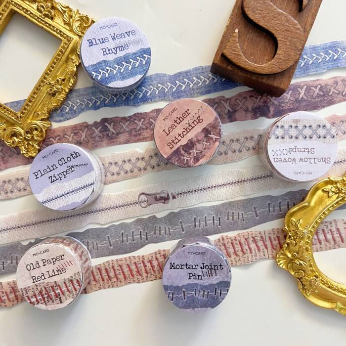 Ripped-Edge Sewing Washi Tape Roll