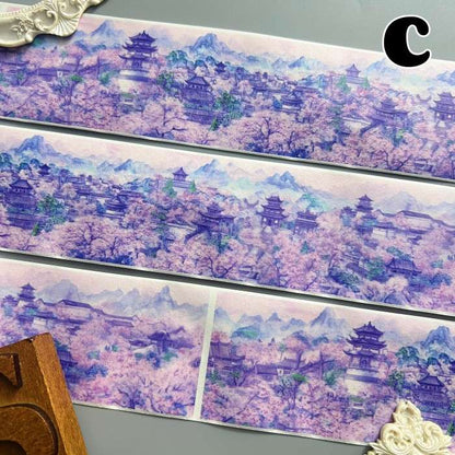 Unique Landscape Washi Tape Roll