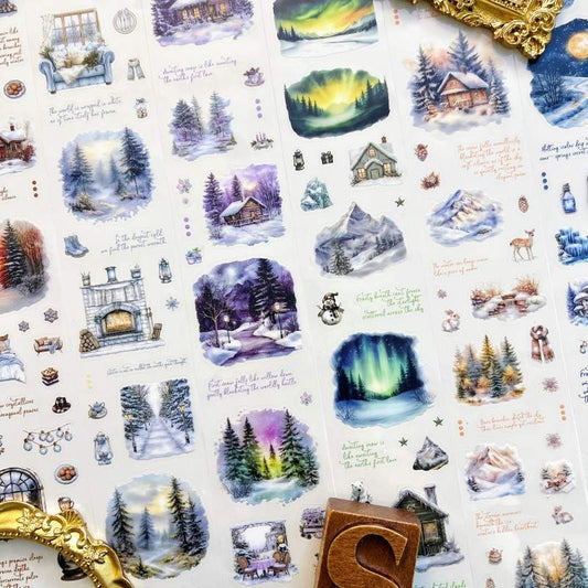 Cloud Snow PET Tape Roll