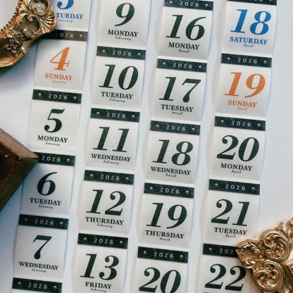 2026 Daily Notes Washi Tape Roll