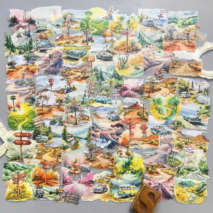 Highway Adventure Sticker 90PCS