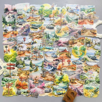 Highway Adventure Sticker 90PCS