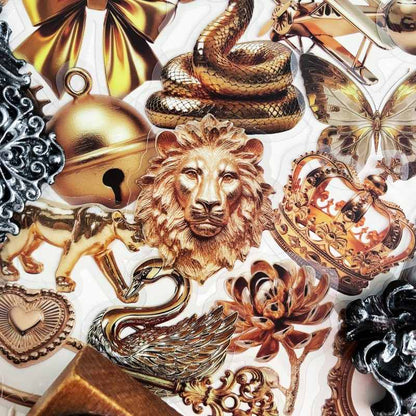 Antique Alloy Sticker 50PCS