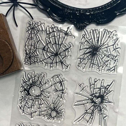 Spider Web Clear Stamp