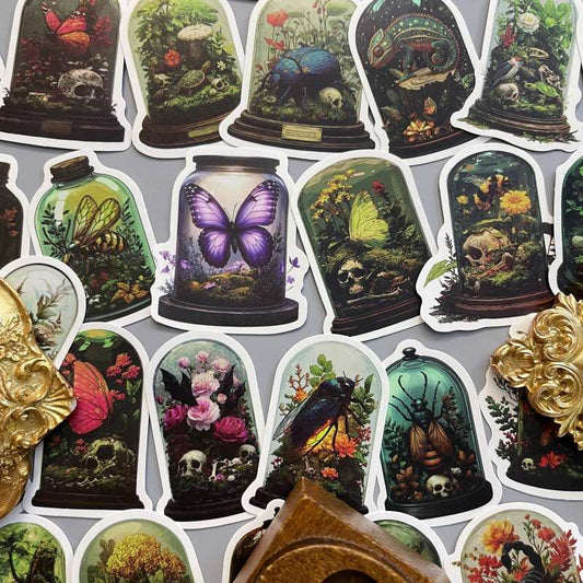 Bug Jar Sticker 56PCS