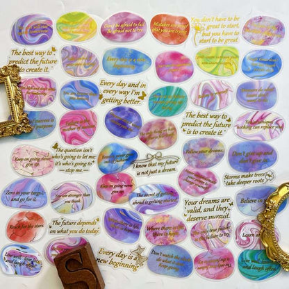 Whispering Foil Sticker 50PCS
