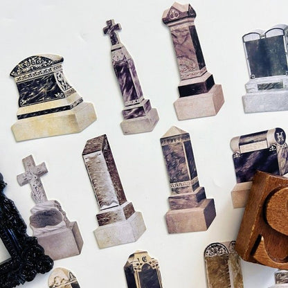 Tomb Echo Collage Paper 12PCS