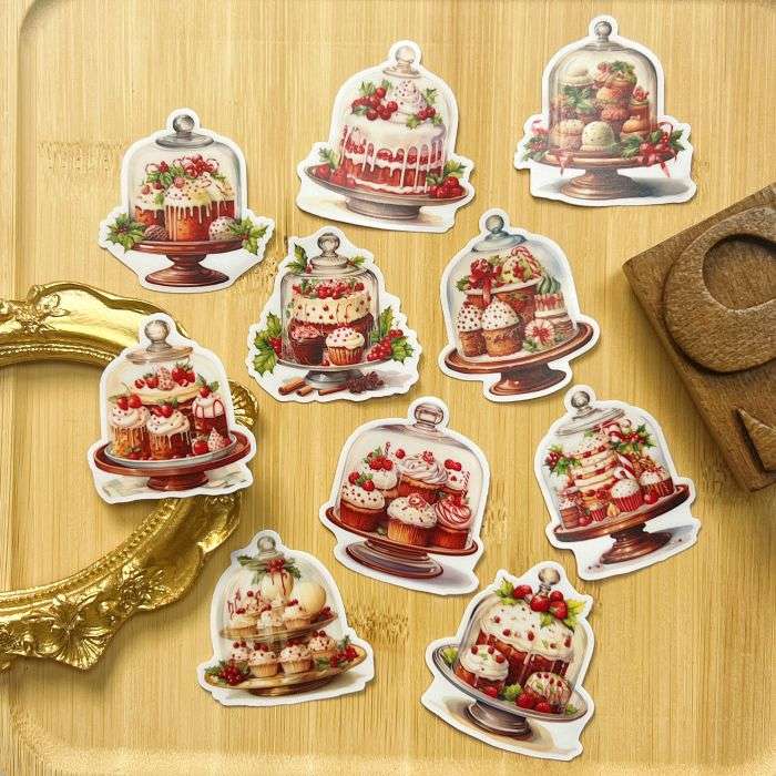 Holiday Cake Sticker 20PCS