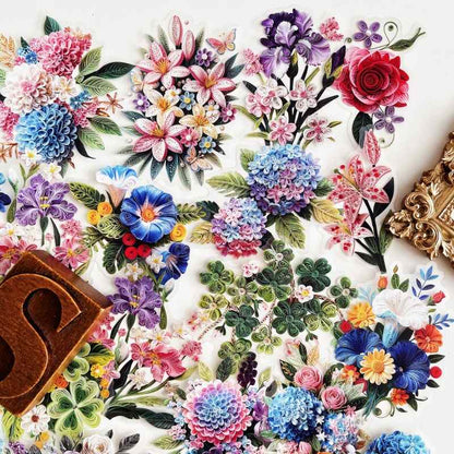 Quilling Art Sticker 60PCS