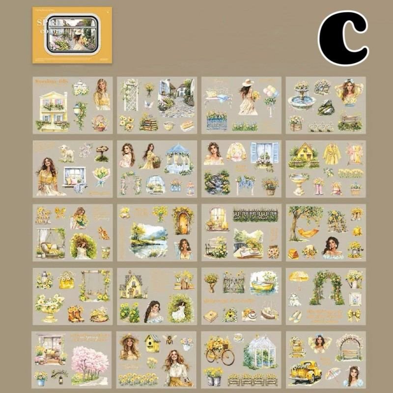 Spring Color Sticker Book 20Sheets
