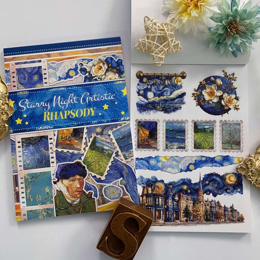 Starry Night Gothic Rhapsody Sticker Book 20Sheets